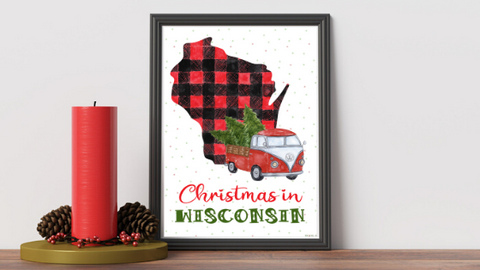 Wisconsin Christmas printable