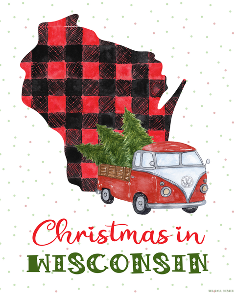 Wisconsin Christmas printable