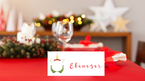 Christmas Unicorn Placecards