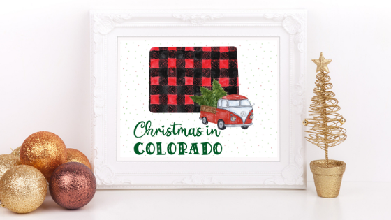 Colorado Christmas printable