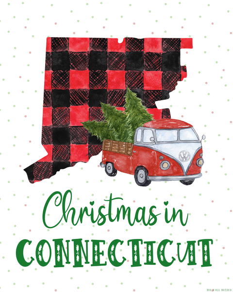 Connecticut Christmas printable