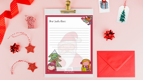 Dear Santa Letter printable