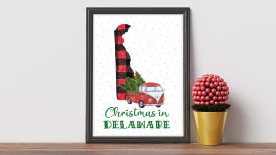 Delaware Christmas printable