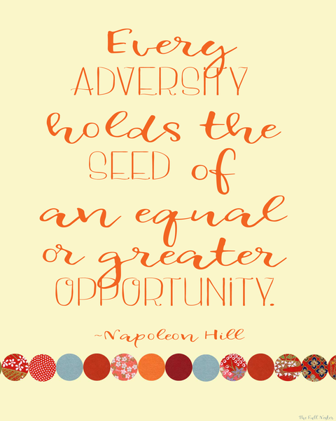 Every Adversity printable