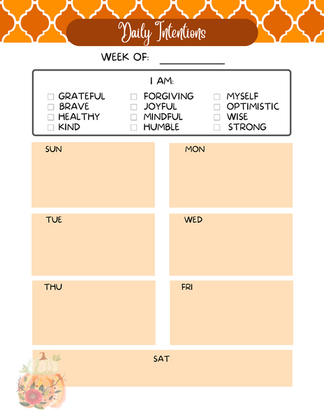 Fall Self-Care Planner [8"x10"]