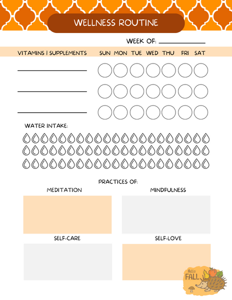Fall Self-Care Planner [8"x10"]