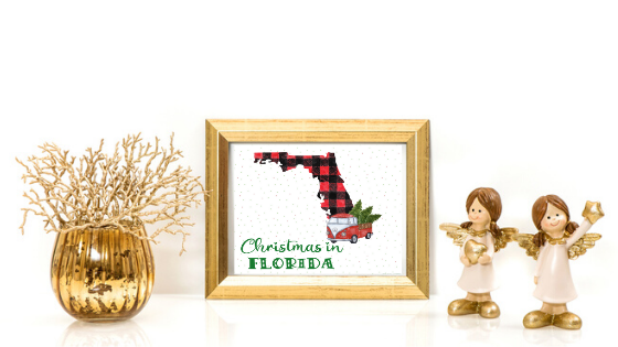 Florida Christmas printable