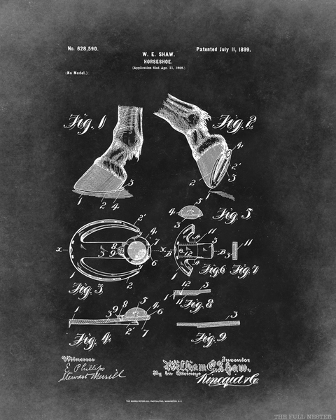 1899 Horseshoe Patent Drawing
