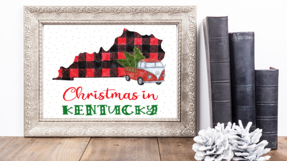Kentucky Christmas printable