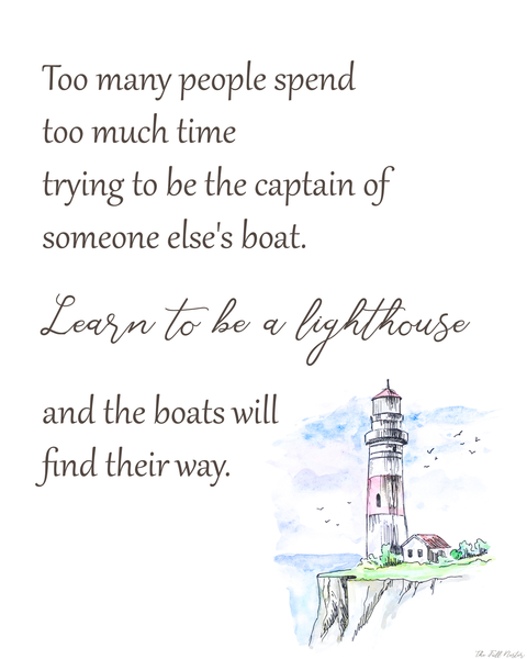 Learn to be a Lighthouse Nautical Printable