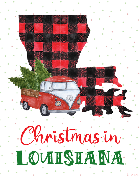 Louisiana Christmas printable