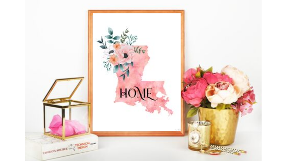 Louisiana Home State printable