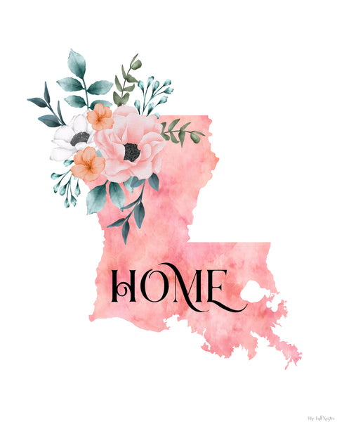 Louisiana Home State printable
