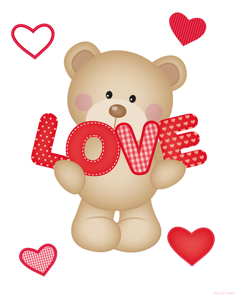 L-O-V-E Bear printable