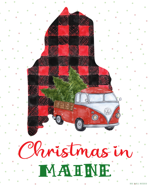 Maine Christmas printable