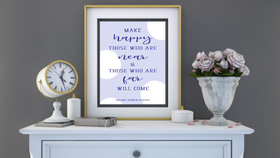 Make Happy Those Who Are Near printable