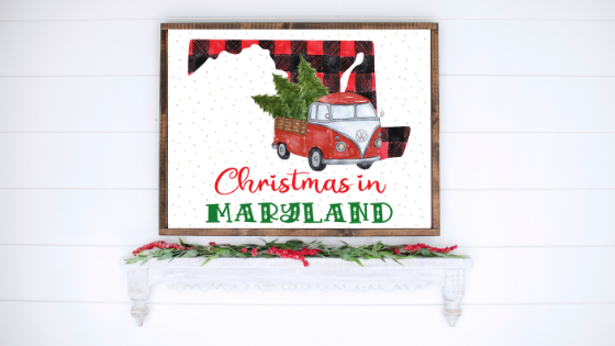 Maryland Christmas printable