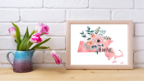 Massachusetts Home State printable