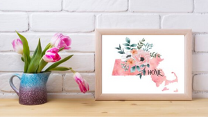 Massachusetts Home State printable