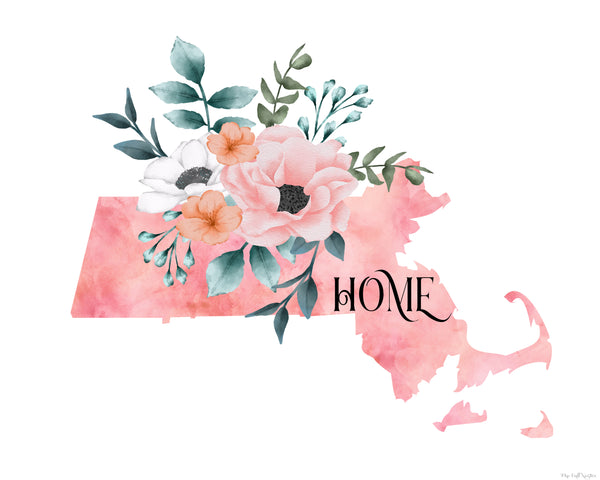 Massachusetts Home State printable