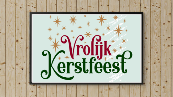 Merry Christmas in Dutch printable