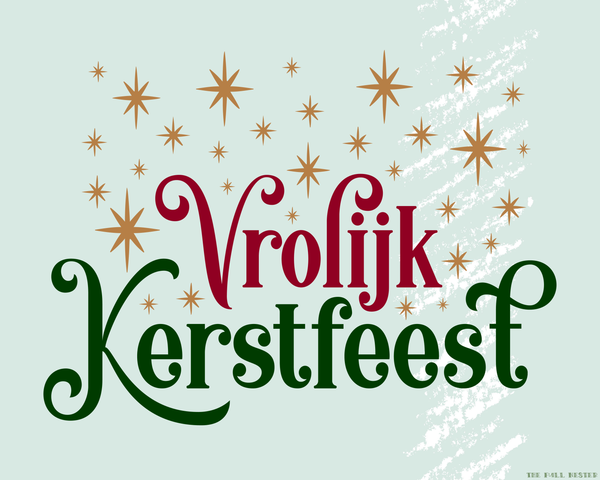 Merry Christmas in Dutch printable