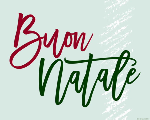 Merry Christmas in Italian printable