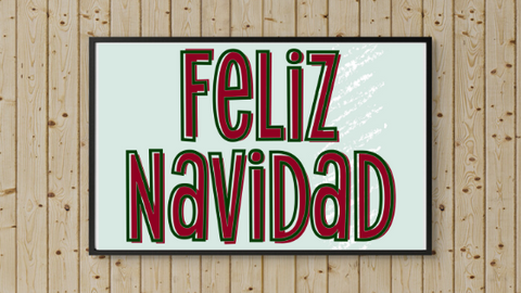 Merry Christmas in Spanish printable