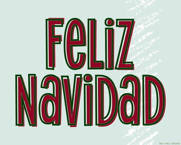 Merry Christmas in Spanish printable