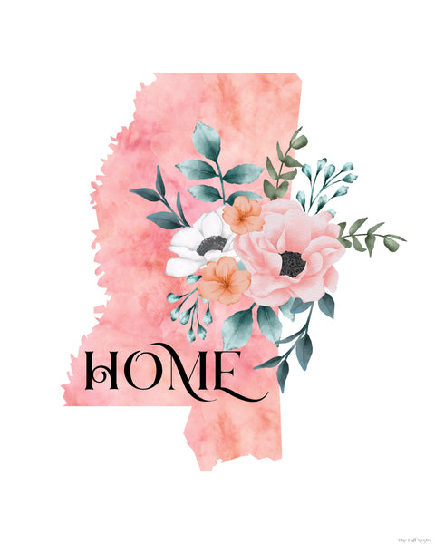Mississippi Home State printable