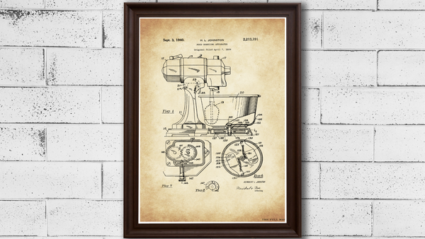 Kitchen Utensil Patent Drawings Set