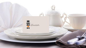 Formal Turkey Placecards printable