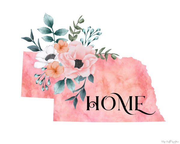 Nebraska Home State printable