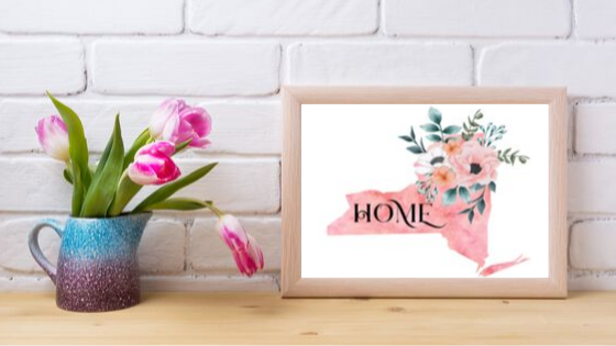 New York Home State printable