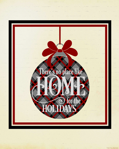 No Place Like Home Ornament printable