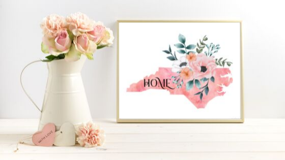 North Carolina Home State printable