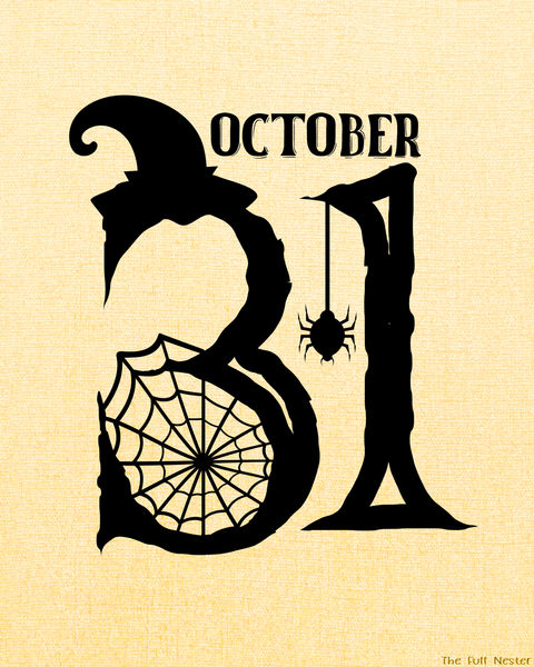 October 31st Halloween Printable