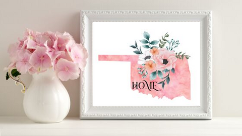 Oklahoma Home State printable