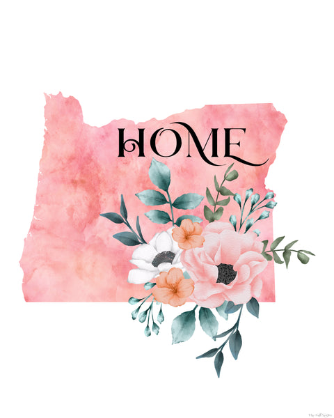 Oregon Home State printable