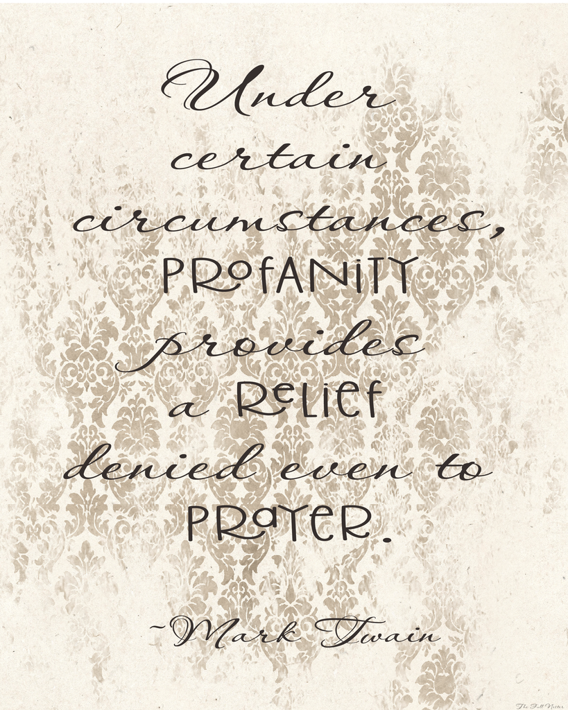 Profanity Provides Relief printable – The Full Nester Printables