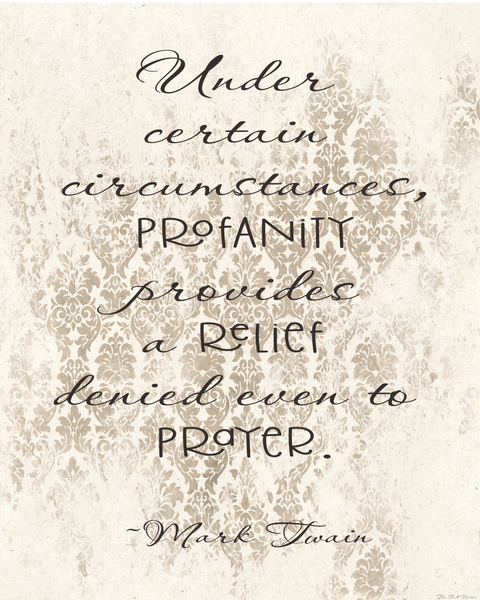 Profanity Provides Relief printable