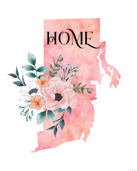 Rhode Island Home State printable