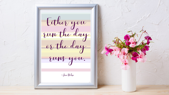 Run the Day printable