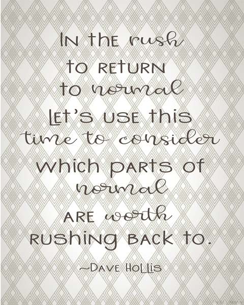 In the Rush to Return printable