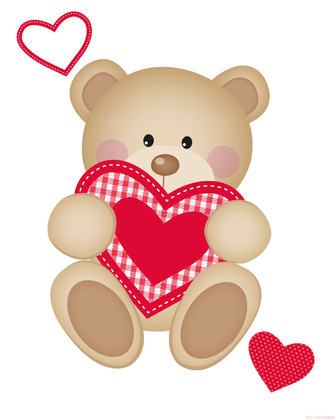 Heart Bear printable