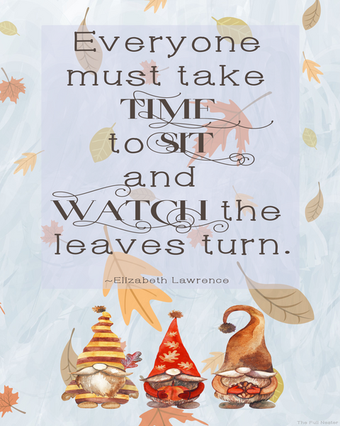 Sit and Watch the Leaves Turn printable