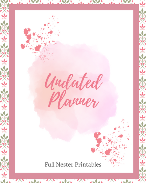 Undated Planner [80 pages]
