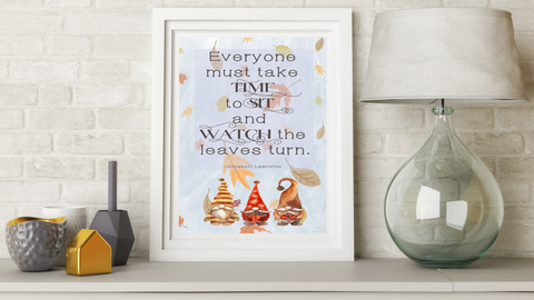 Sit and Watch the Leaves Turn printable
