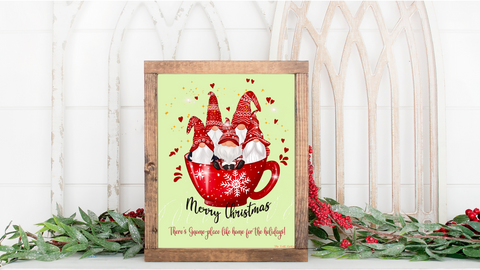 Gnome-place Like Home for Christmas printable
