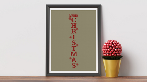 Merry Christmas Sign printable